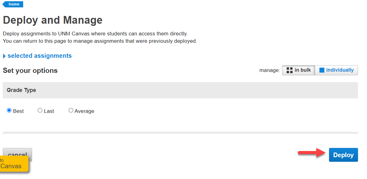 How to link Connect with your Canvas course and deploy assignments