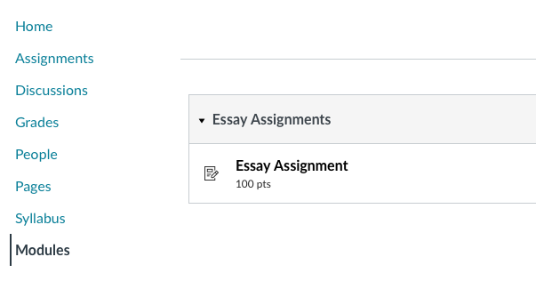 submitting an assignment on canvas