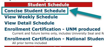 concise_student_schedule